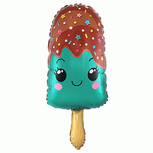 Ice Cream Ice Lolly Mint Green Supershape Balloon Ice Cream Ice Lolly Mint Green Supershape Balloon